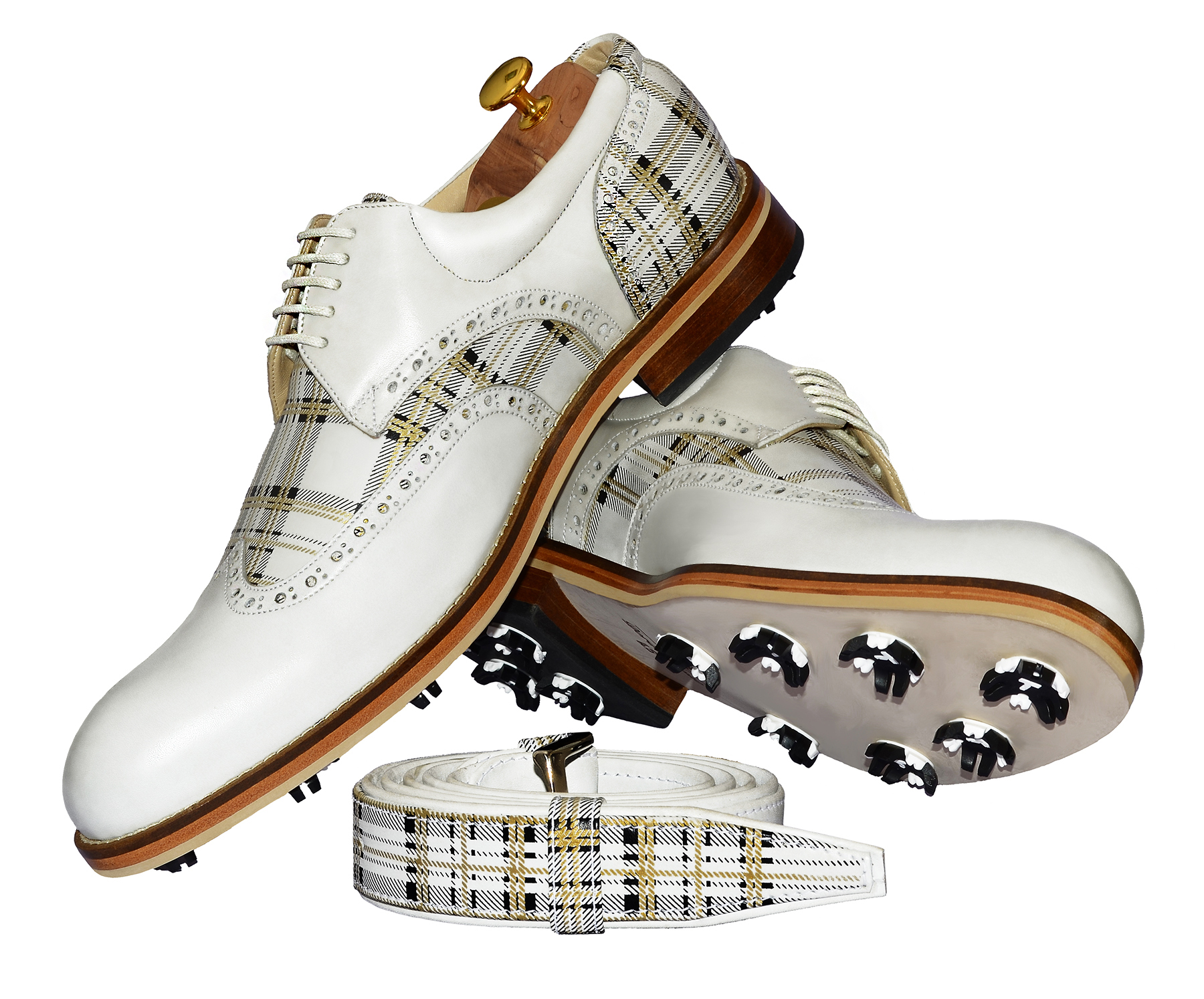 Handmade Derby Personalized Golf Shoes | Dorin Musat - Men's luxury shoes