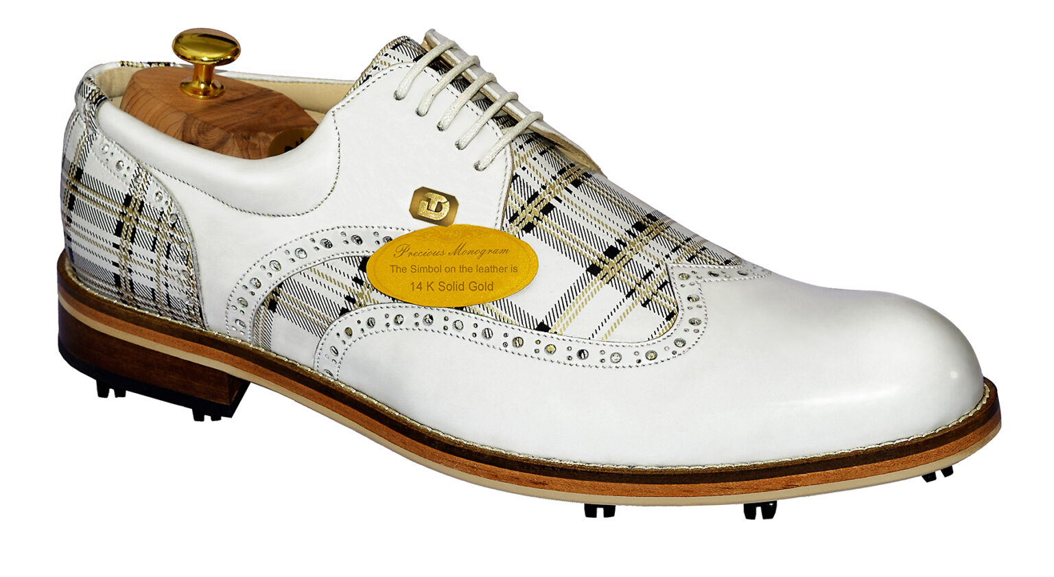 Handmade Derby Personalized Golf Shoes | Dorin Musat - Men's luxury shoes